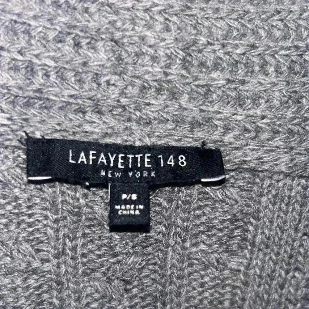 Lafayette 148 Open Front Gray Kimono Cardigan Short Sleeve Size SP - Picture 5 of 9
